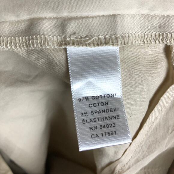 Banana Republic Womens Pants Tan Martin Fit Capris Cropped Stretch 12 - Picture 6 of 12